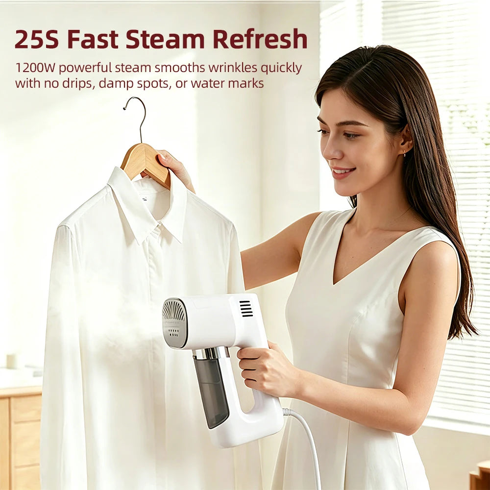 Obecilc 2 In 1 Portable Handheld Garment Steamer Vacuum Suction