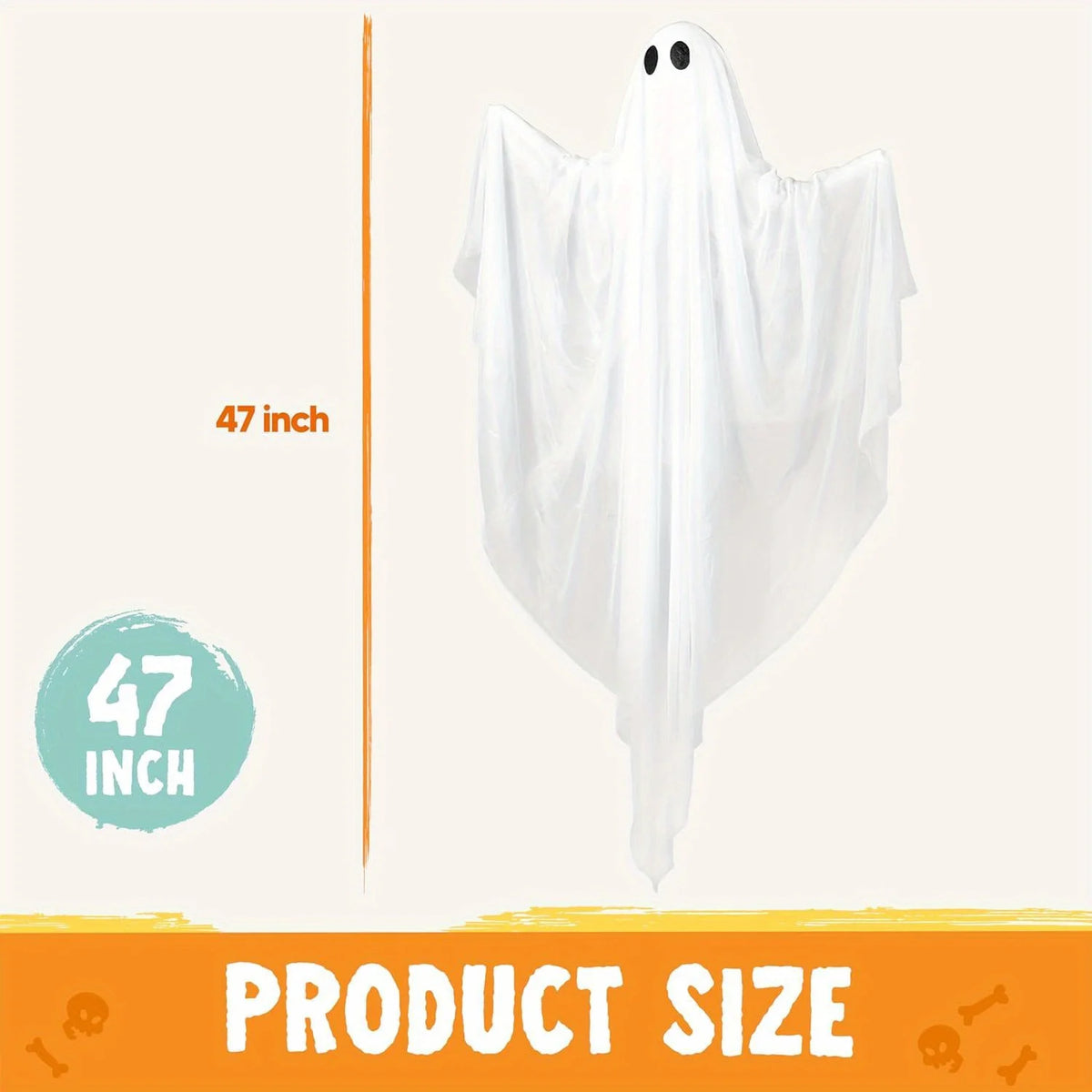 Light Up Hanging Ghost Halloween Decoration for Indoor Outdoor Parties