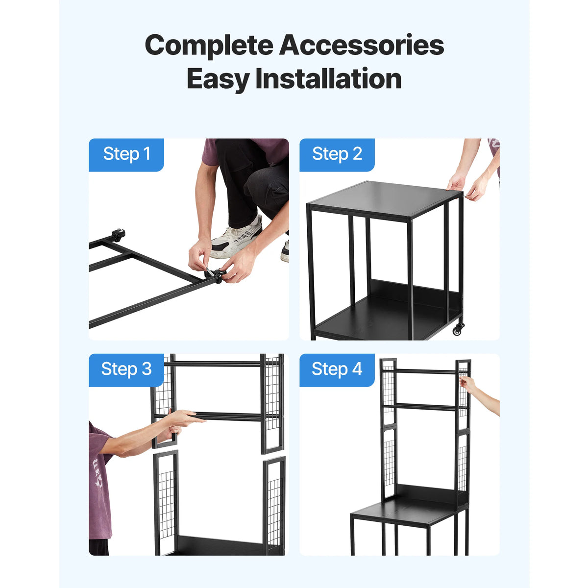 SucceBuy Steel 3D Printer Filament Storage Rack With Wheels