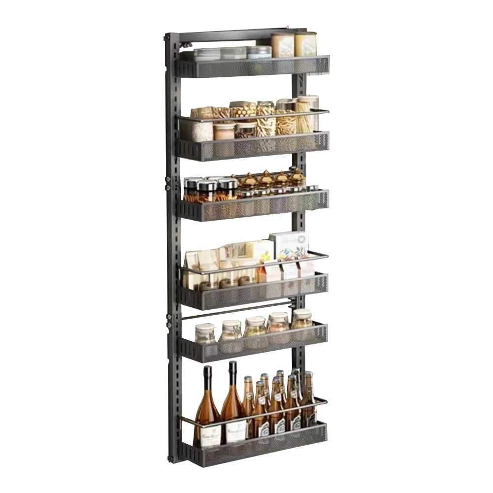 HiMISS 6-Tier Over The Door Pantry Organizer With Adjustable Baskets