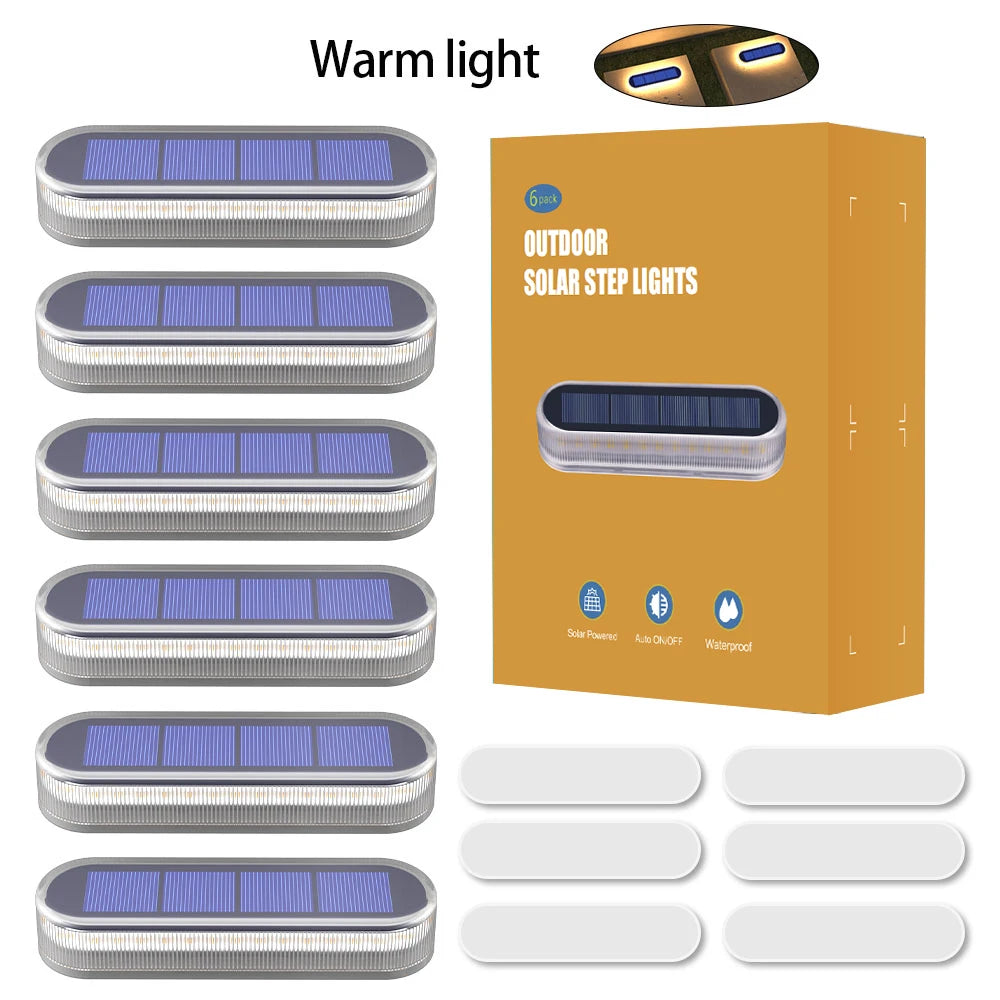 IP68 Waterproof Solar Deck Lights With Smart Auto Lighting