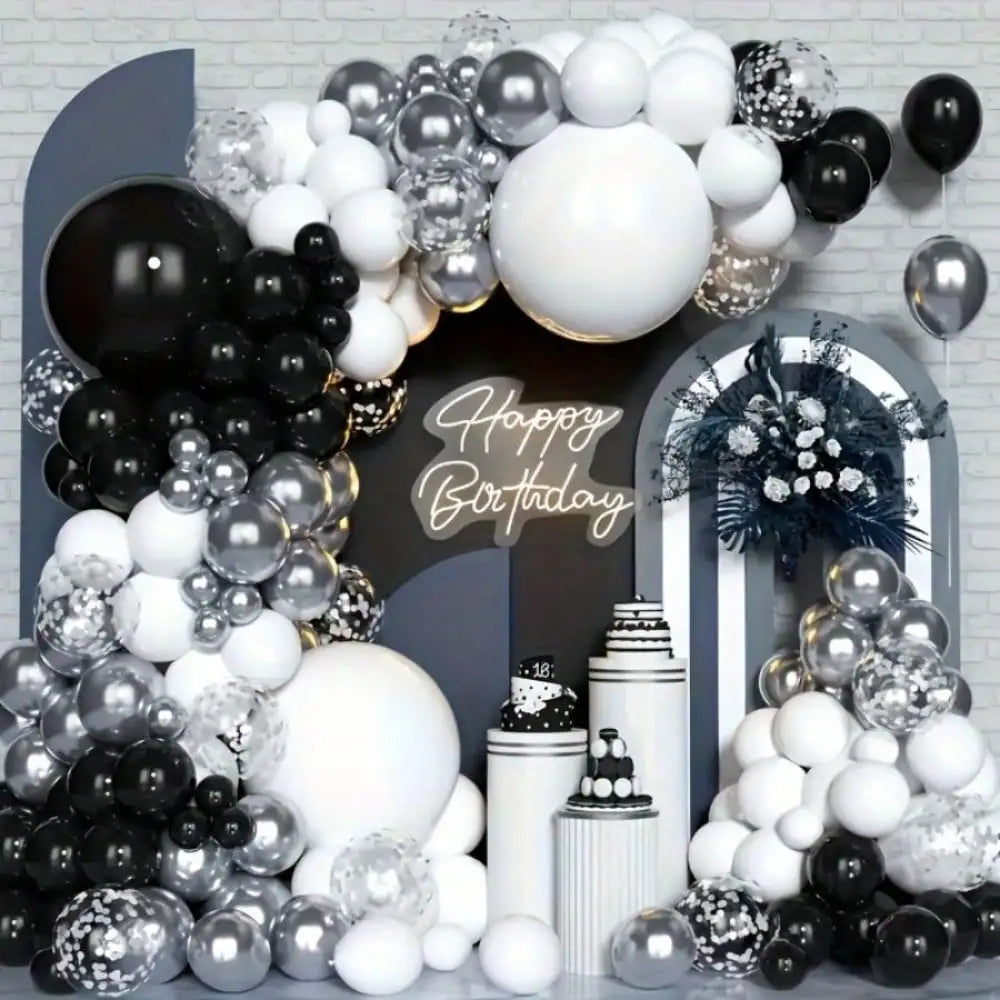 Balloon Garland Arch Kit With Confetti Latex Balloons And Pump