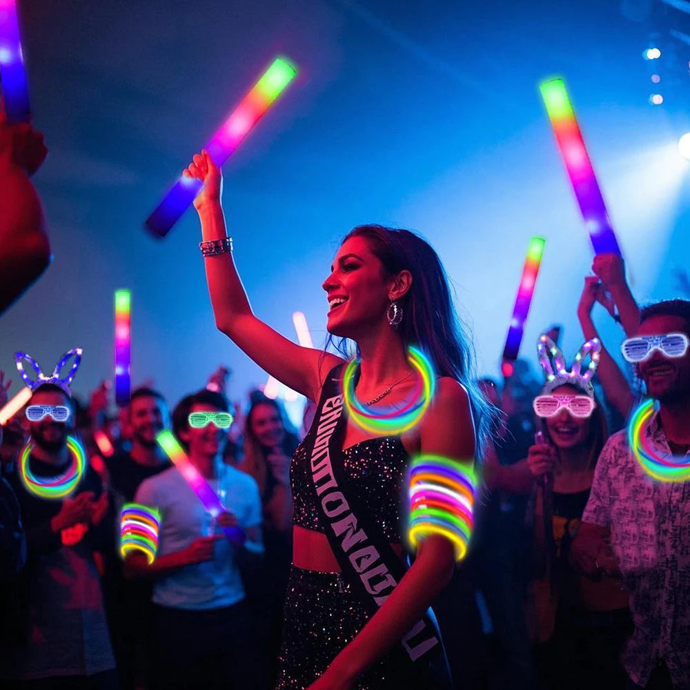Glow In The Dark Party Decorations And Accessories Set