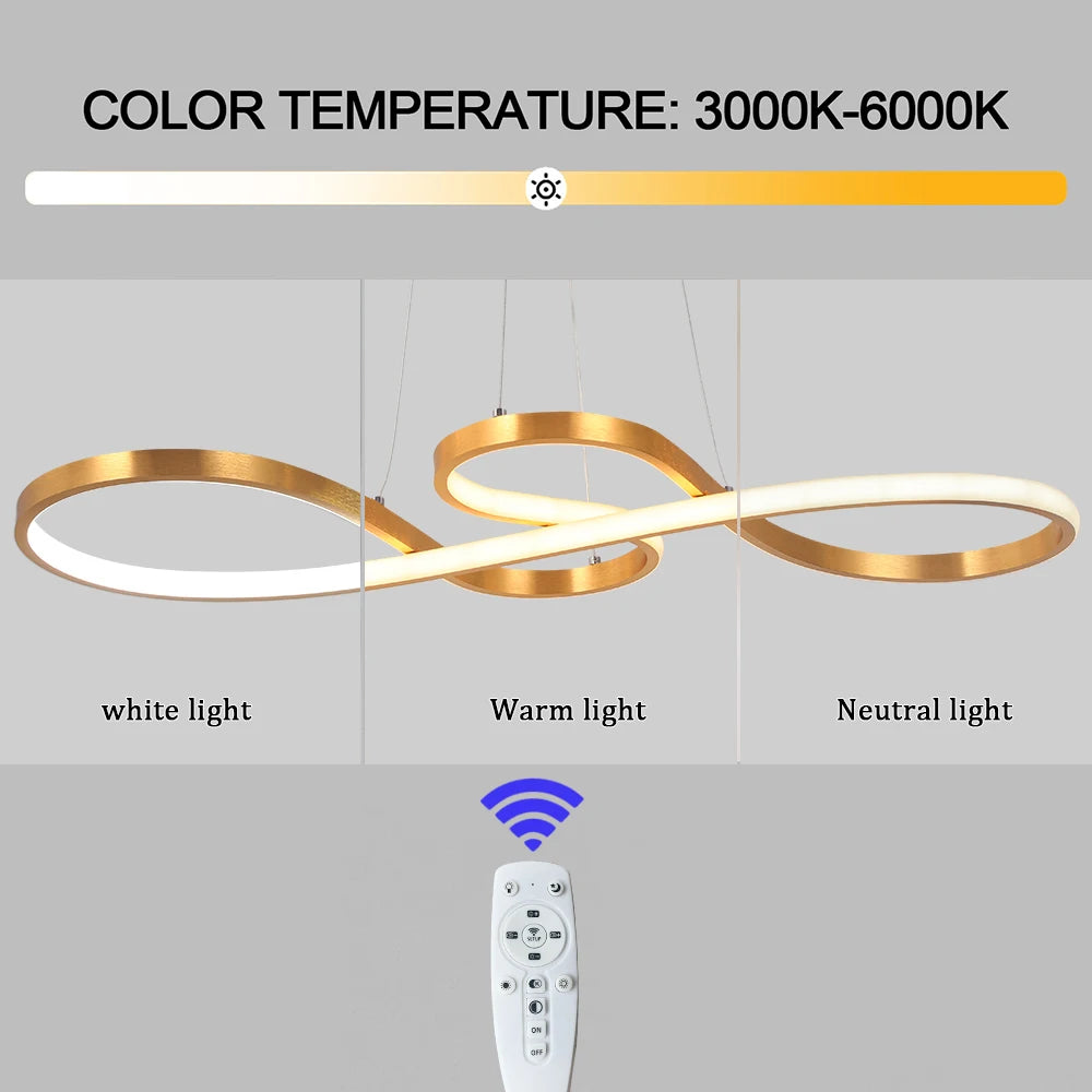 GreeLustr Nordic Led Pendant Light Minimalist Chandelier