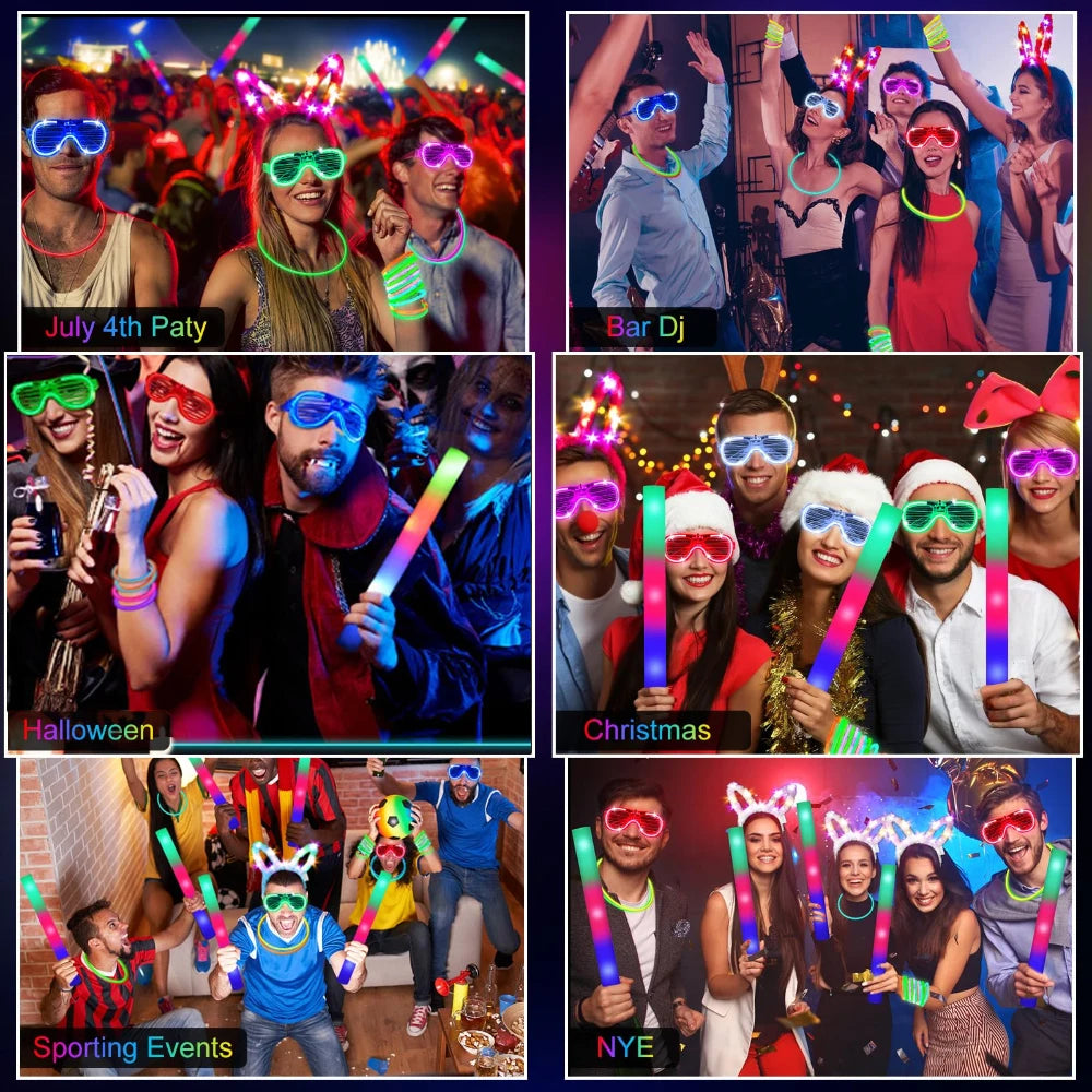 Glow In The Dark Party Decorations And Accessories Set