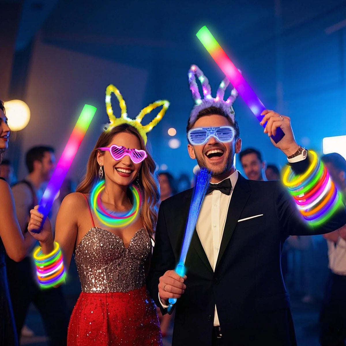 Glow In The Dark Party Decorations And Accessories Set