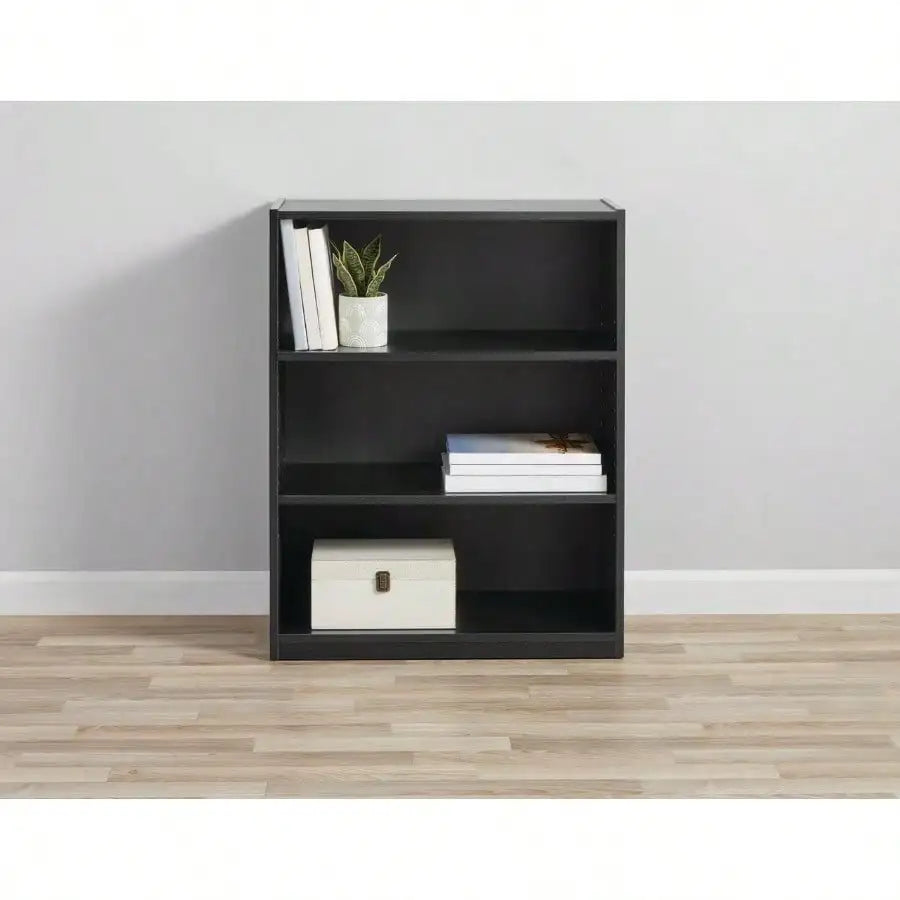 3-Shelf Adjustable Bookcase Freestanding Storage Bookshelf