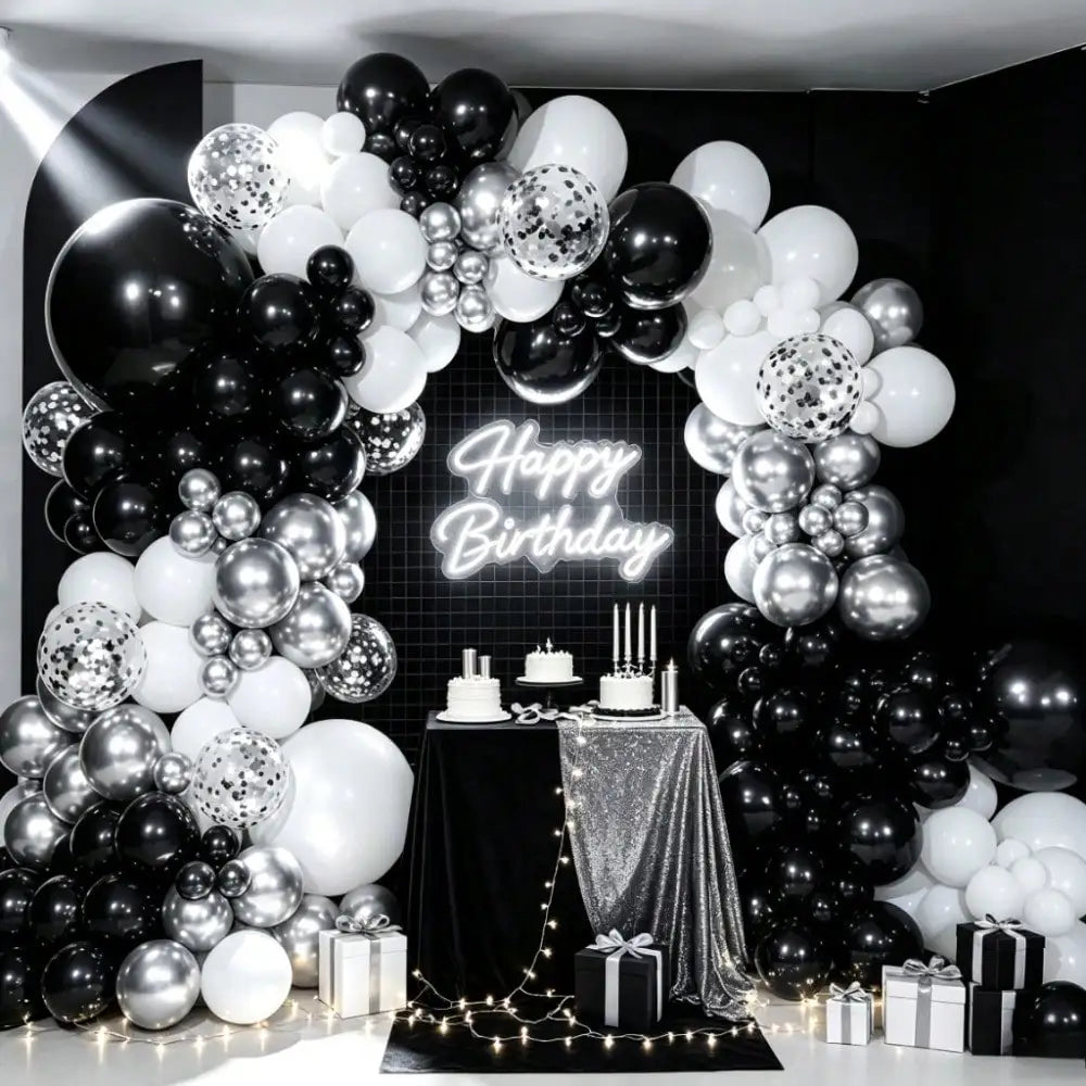 Balloon Garland Arch Kit With Confetti Latex Balloons And Pump