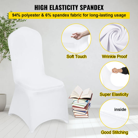Wedding Chair Cover Spandex Slipcover Universal Banquet Dining