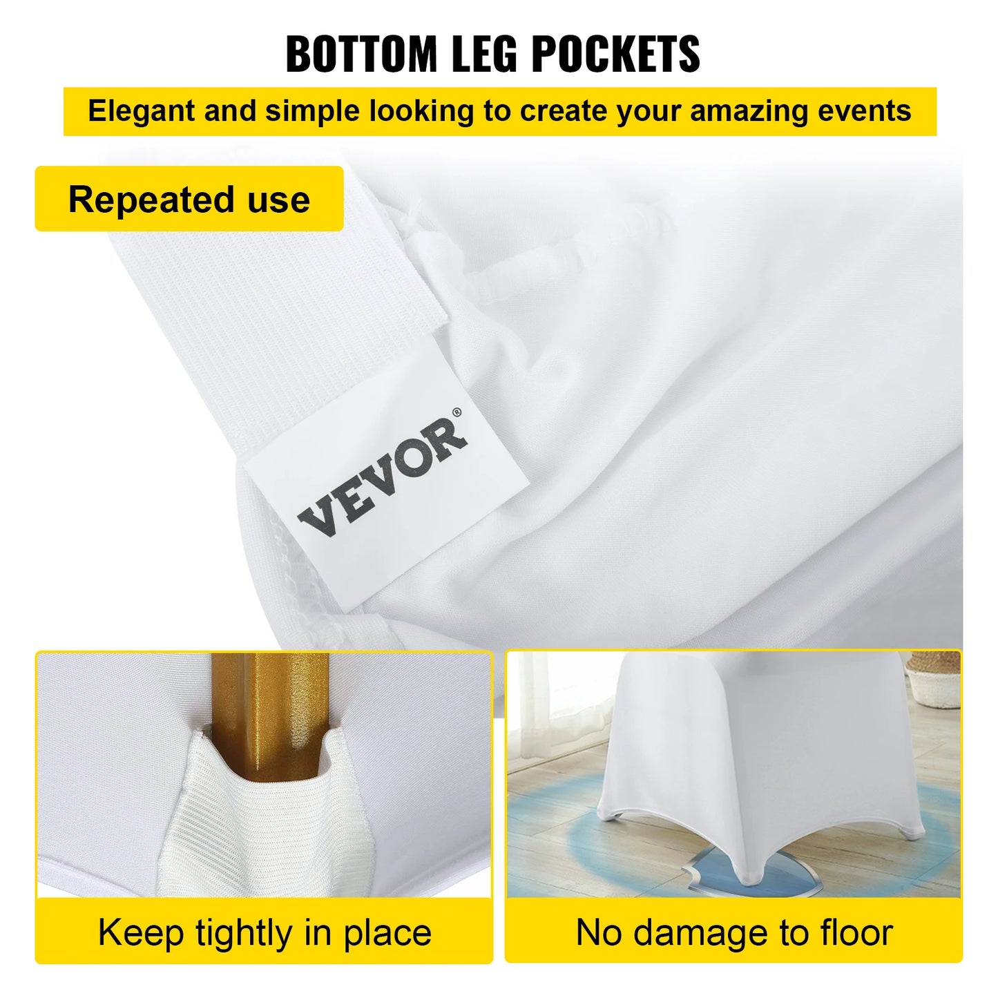 Wedding Chair Cover Spandex Slipcover Universal Banquet Dining