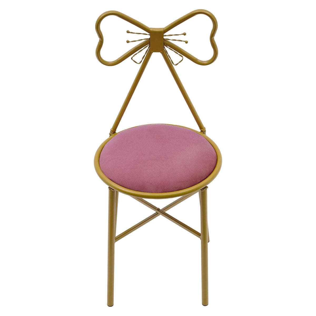 Bymaocar Butterfly Backrest Dining Chair With Upholstered Padded Seat