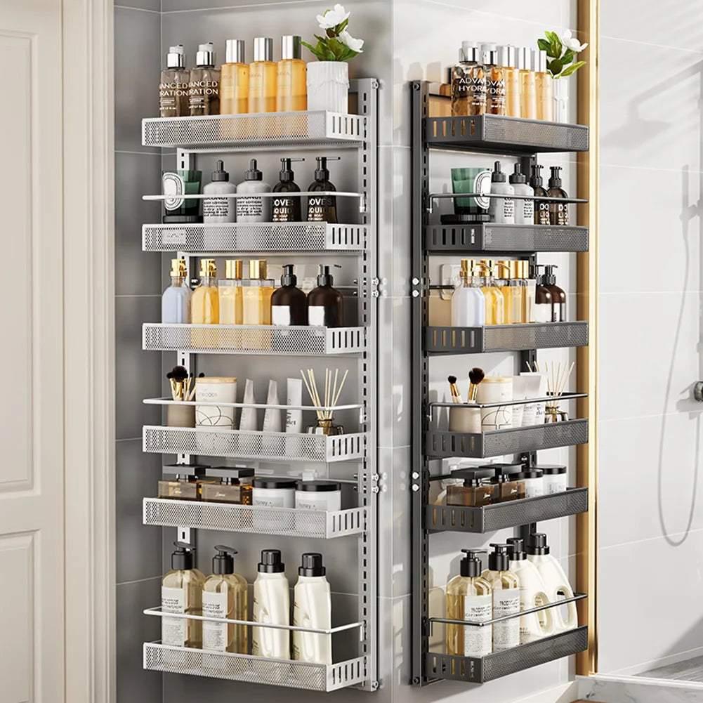 HiMISS 6-Tier Over The Door Pantry Organizer With Adjustable Baskets
