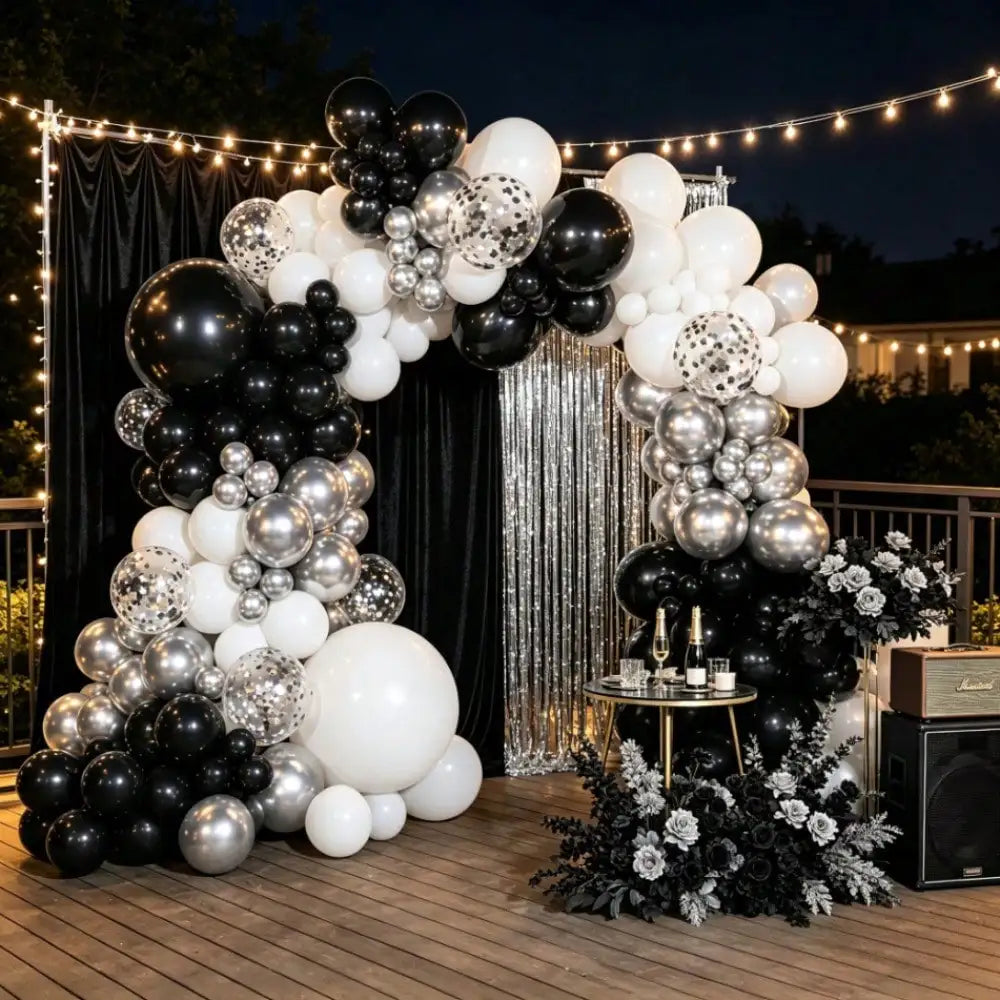 Balloon Garland Arch Kit With Confetti Latex Balloons And Pump