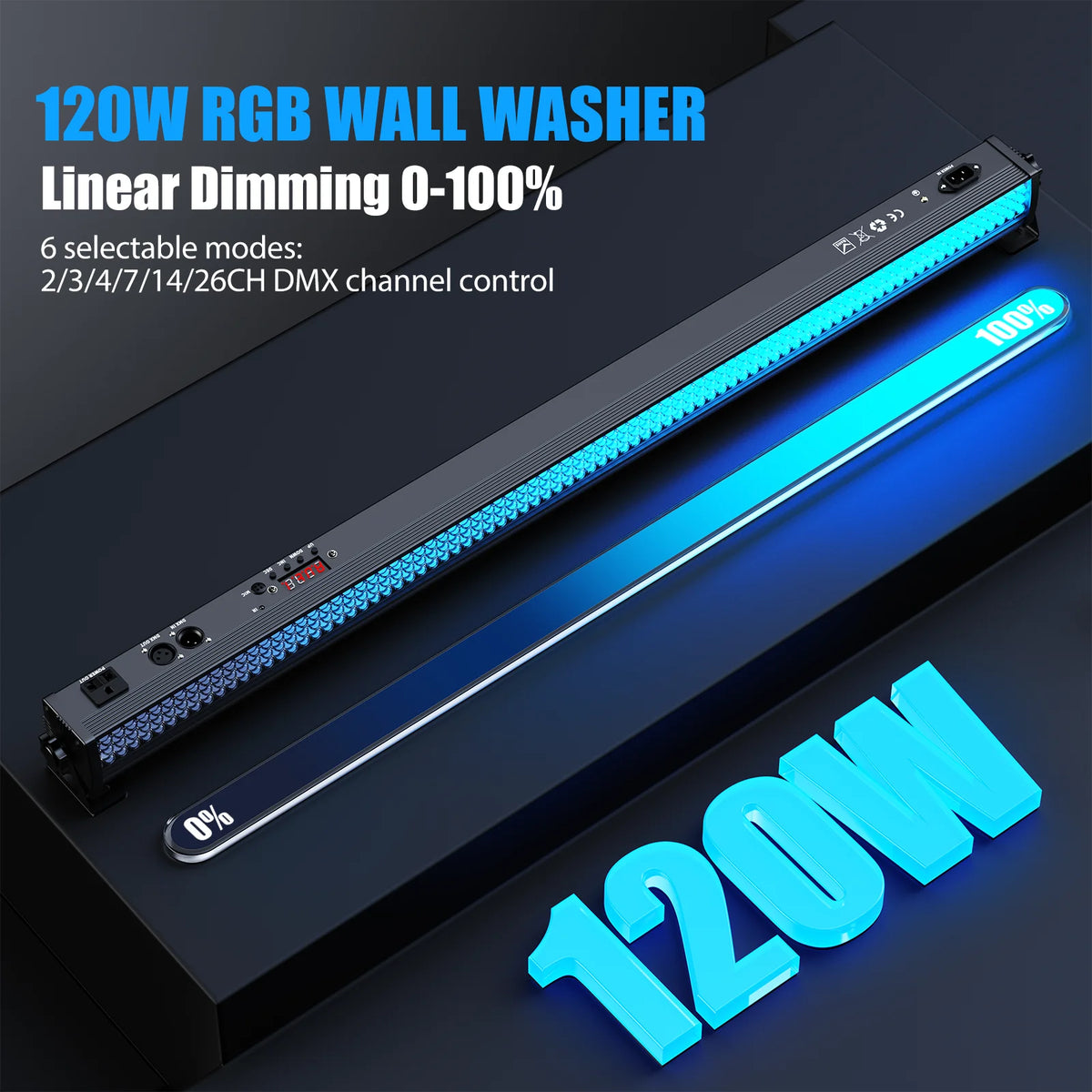 U'King DMX Wall Washer Stage Light Bar For DJ Events