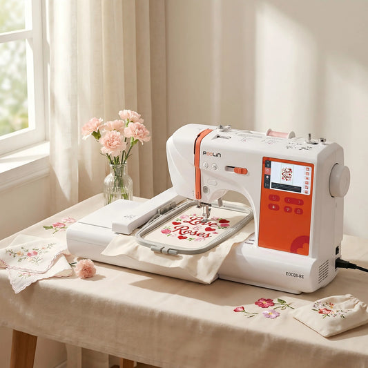 Poolin Computerized Embroidery Machine For Home Beginners