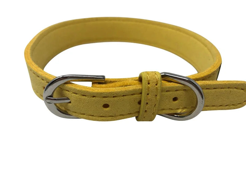 Adjustable Rhinestone Dog Collar With Soft Microfiber Comfort