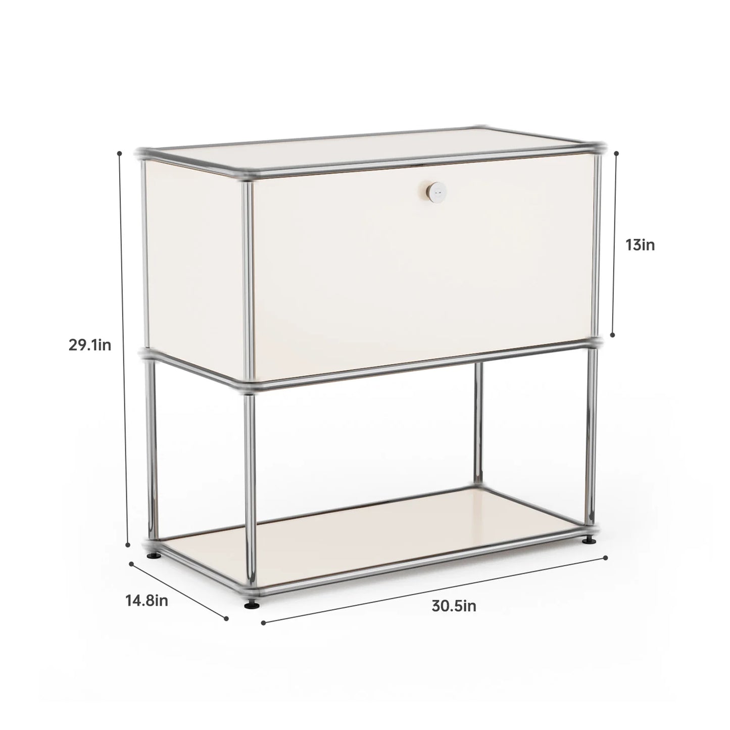Modern Storage Cabinet TV Stand Stainless Steel Living Room Furniture