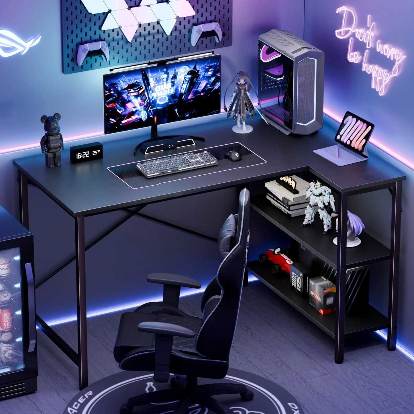 JHK L Shaped Desk Computer Desk for Home Office Storage