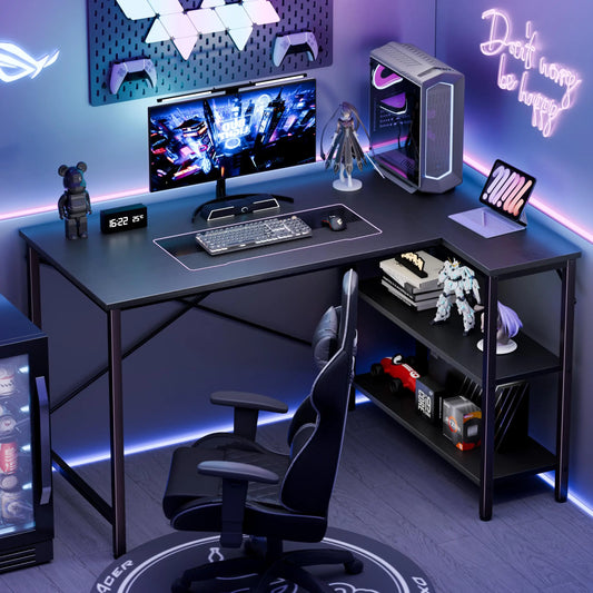 JHK L Shaped Desk Computer Desk for Home Office Storage