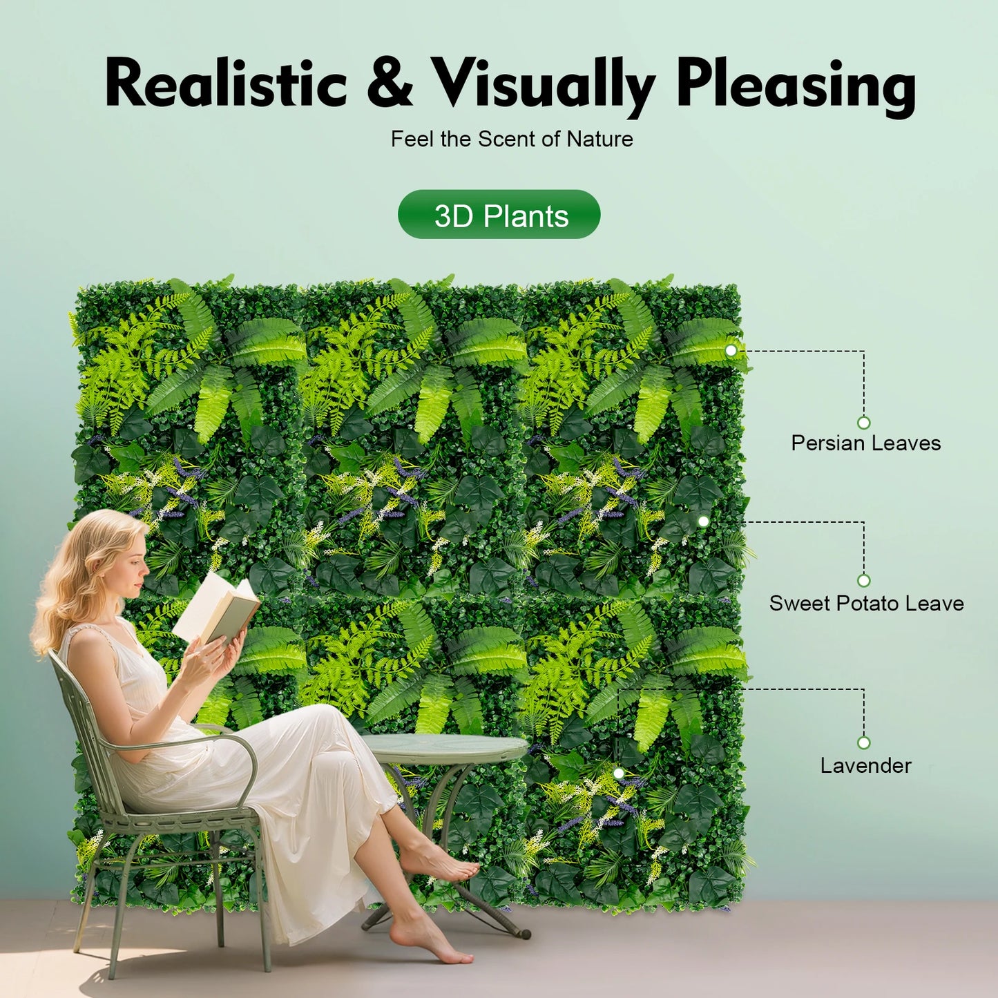 Artificial Grass Wall Panels For Indoor Outdoor Decoration