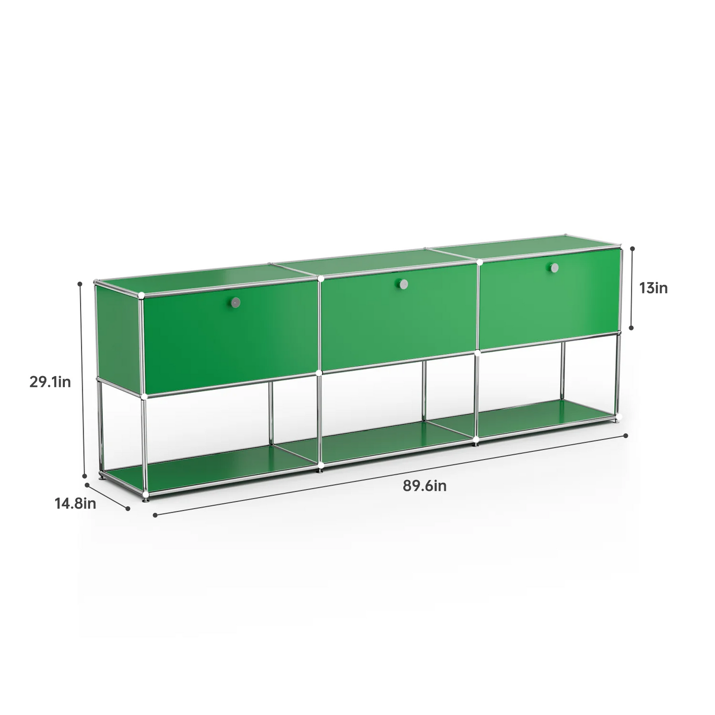 Modern Storage Cabinet TV Stand Stainless Steel Living Room Furniture