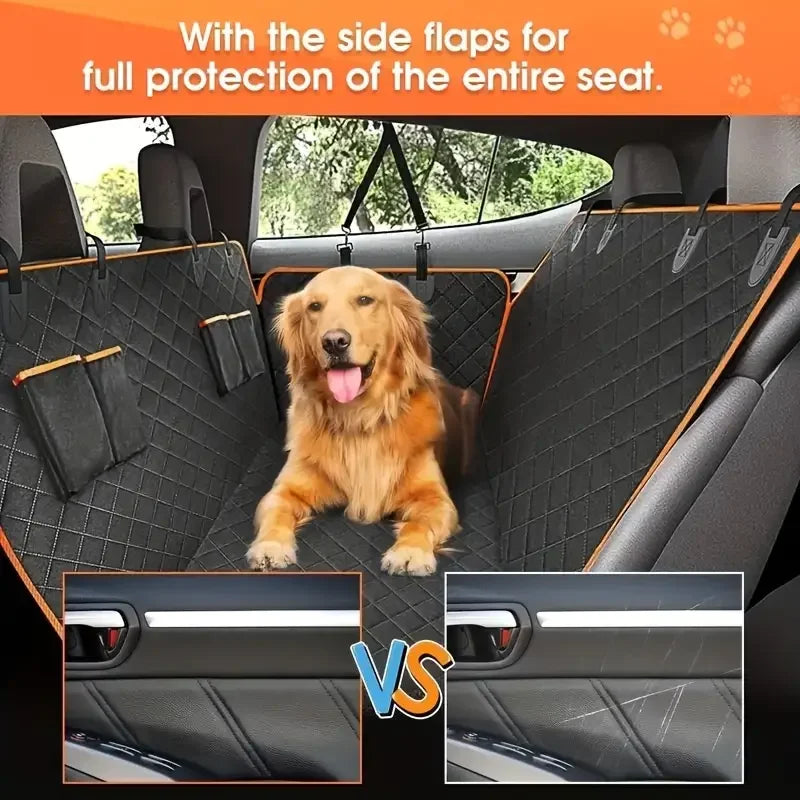 Premium Waterproof Dog Car Seat Cover Hammock With Nonslip Back