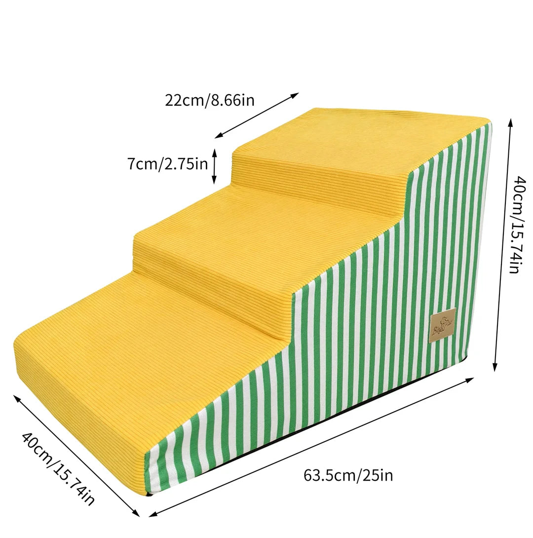 High Density Foam Pet Stairs For Dogs Gentle Access Ramp