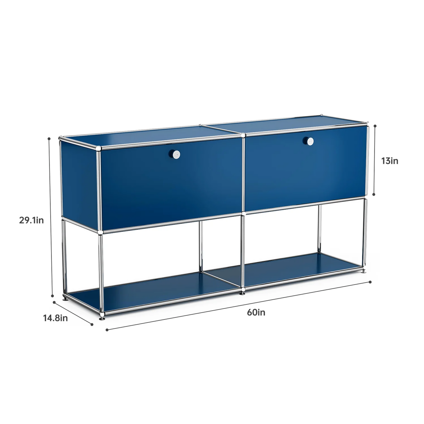 Modern Storage Cabinet TV Stand Stainless Steel Living Room Furniture