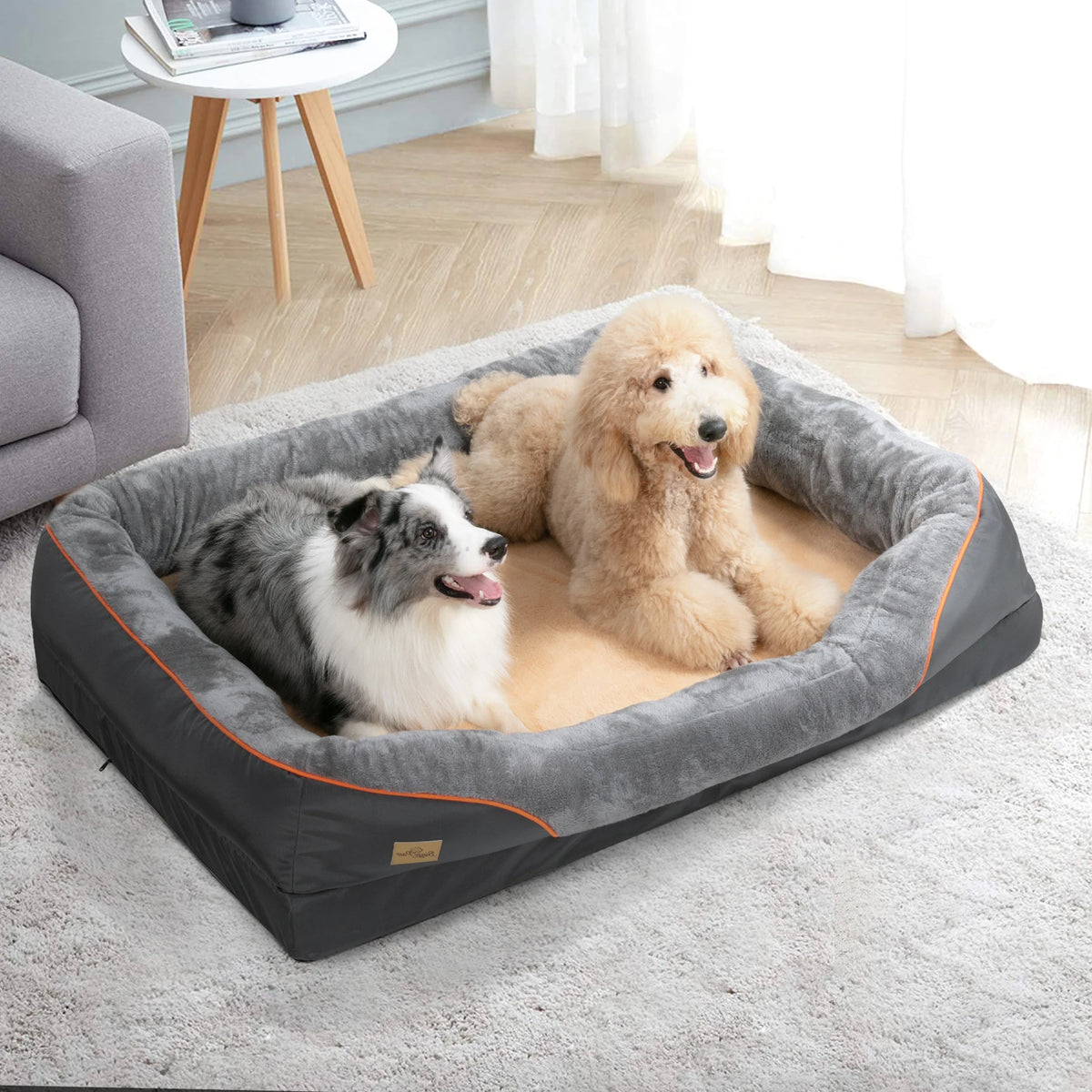 Bingopaw Comfortable Dog Bed With Removable Fleece Cover
