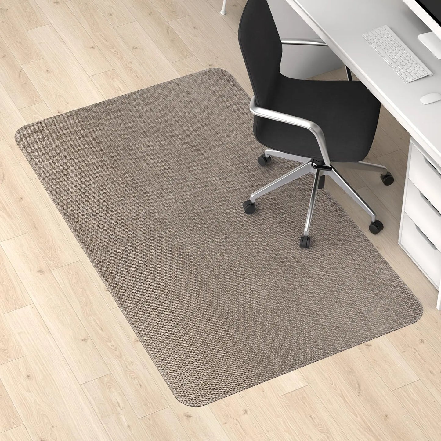 Blvornl Office Chair Mat for Hardwood Floor, 36" x 48" Desk Computer Chair Mat for Hard Wood and Tile Floor, Large Anti-Slip Hard Floor Protector Rolling Chair Mat, PVC Mat Desk Rug for Office Home