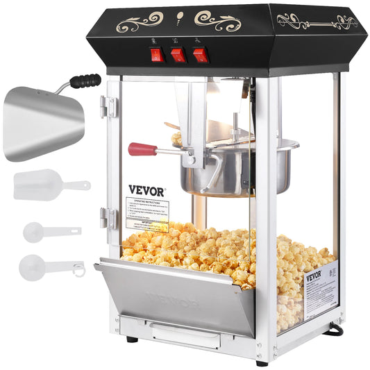 SucceBuy Popcorn Popper Maker Kettle Makes 48 Cups Countertop