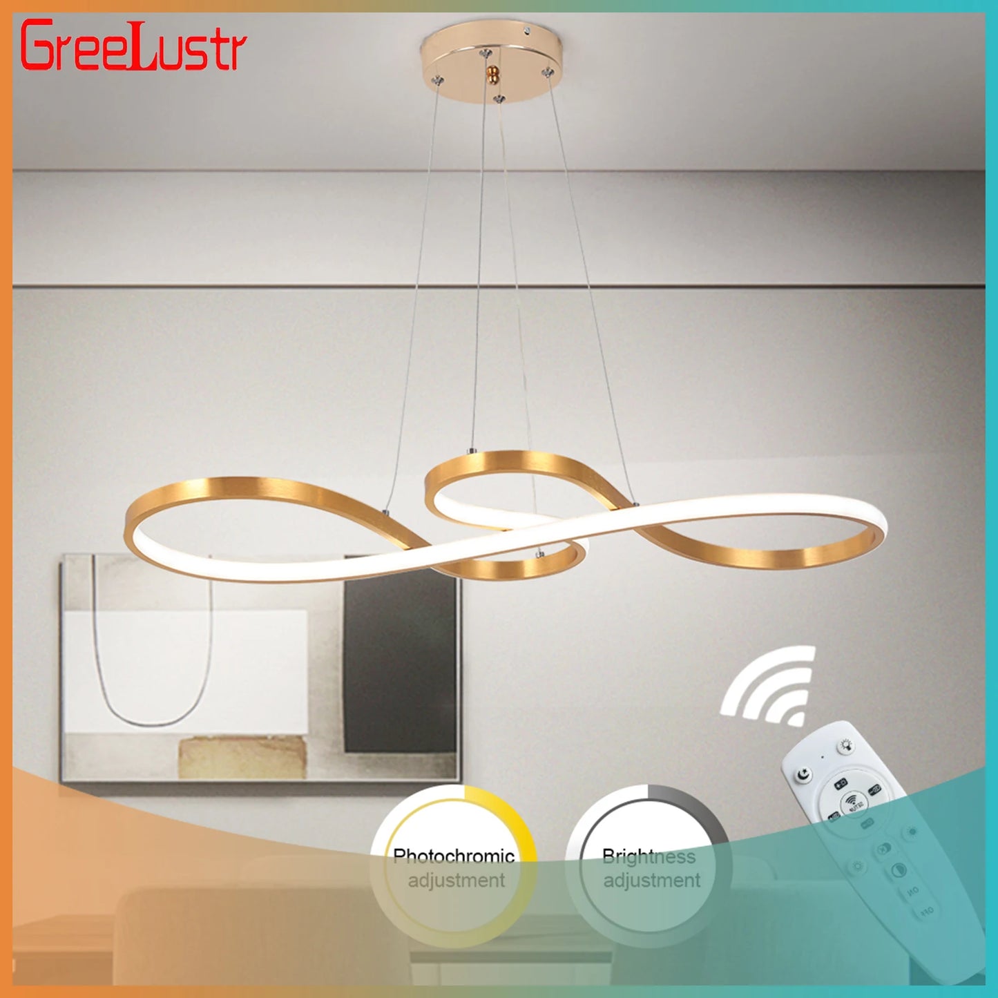 GreeLustr Nordic Led Pendant Light Minimalist Chandelier