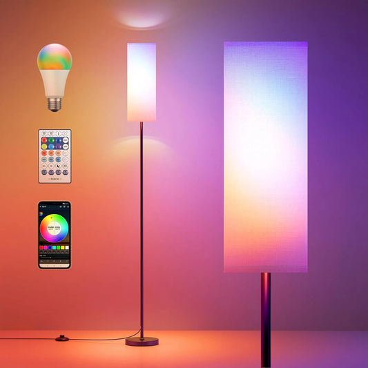 Modern Standing RGB Floor Lamp for Bedroom Living Room Study