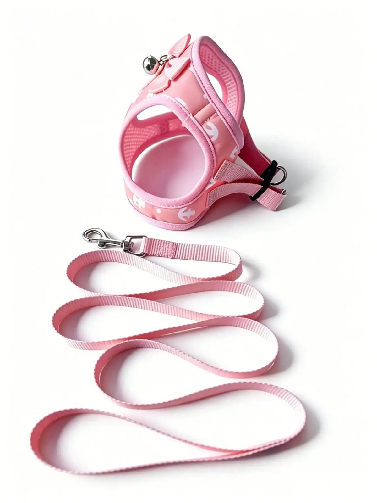 Anchor Pattern Pet Harness Leash Set for Dogs and Cats