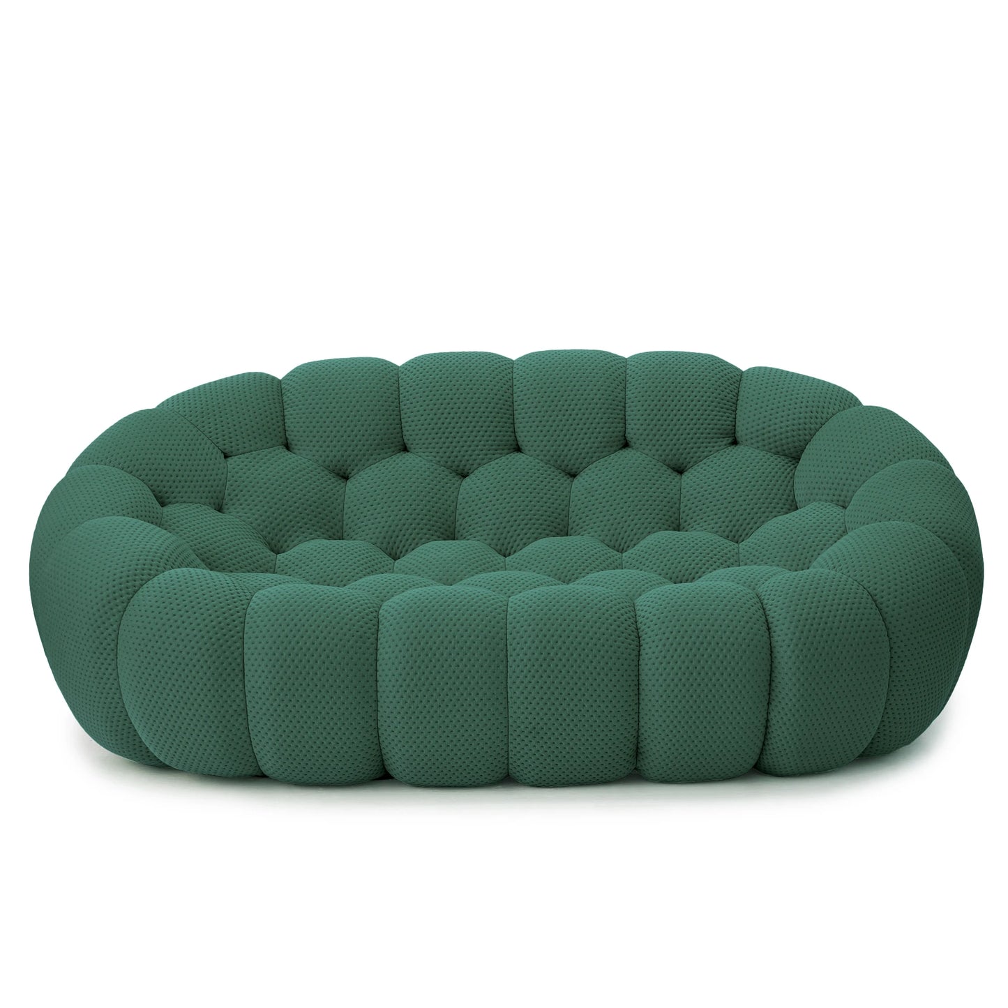 Sdorens Modern Curved Boneless Sofa Loveseat 3D Knitted Fabric