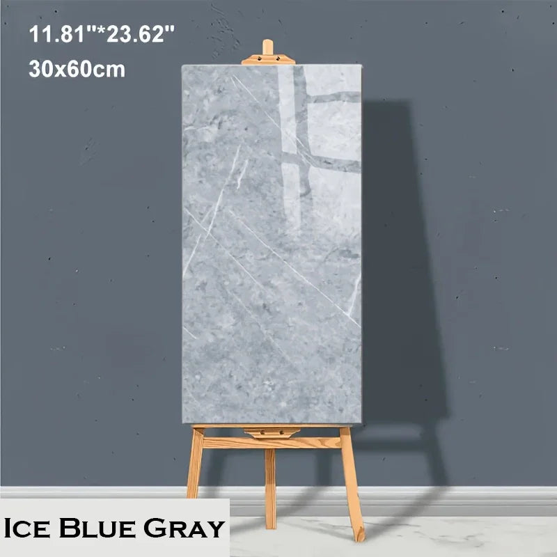 Marble PVC Floor Tiles Self Adhesive Waterproof Peel And Stick