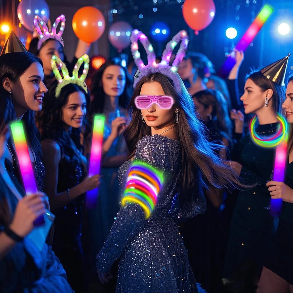Glow In The Dark Party Decorations And Accessories Set