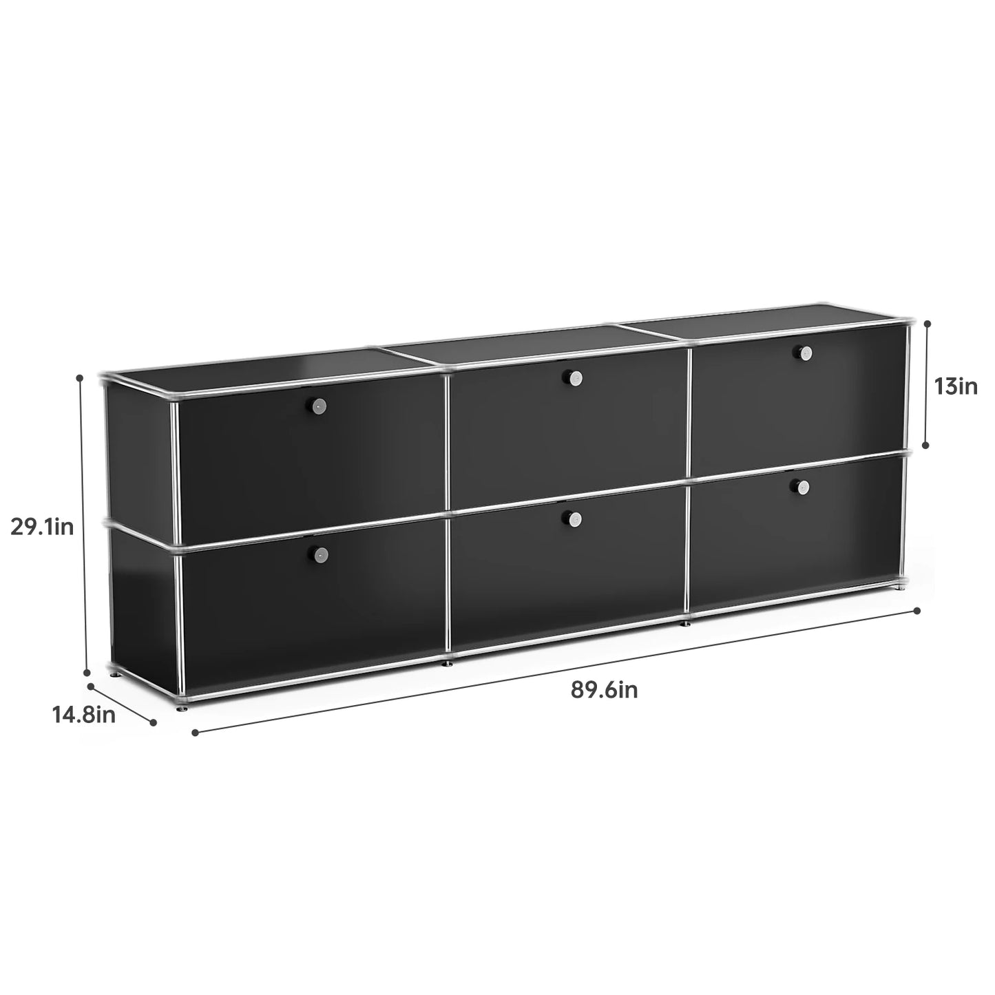 Modern Storage Cabinet TV Stand Stainless Steel Living Room Furniture