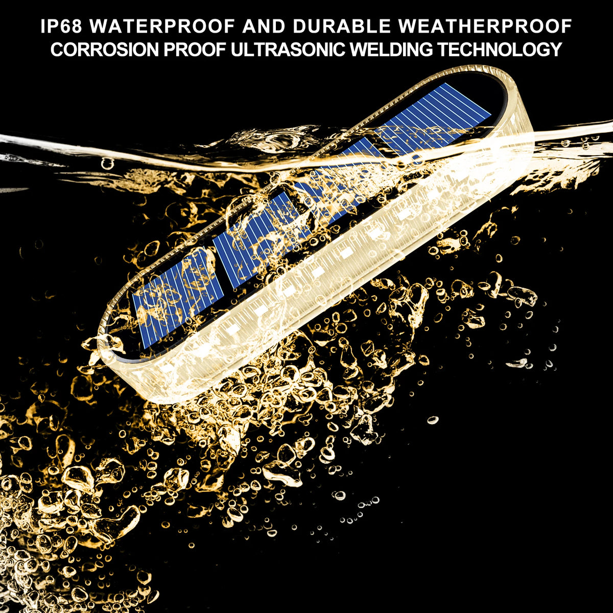 IP68 Waterproof Solar Deck Lights With Smart Auto Lighting