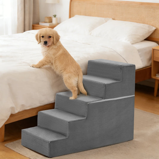 Premium Foam Dog Stairs Indoor Non Slip Climbing Ramp