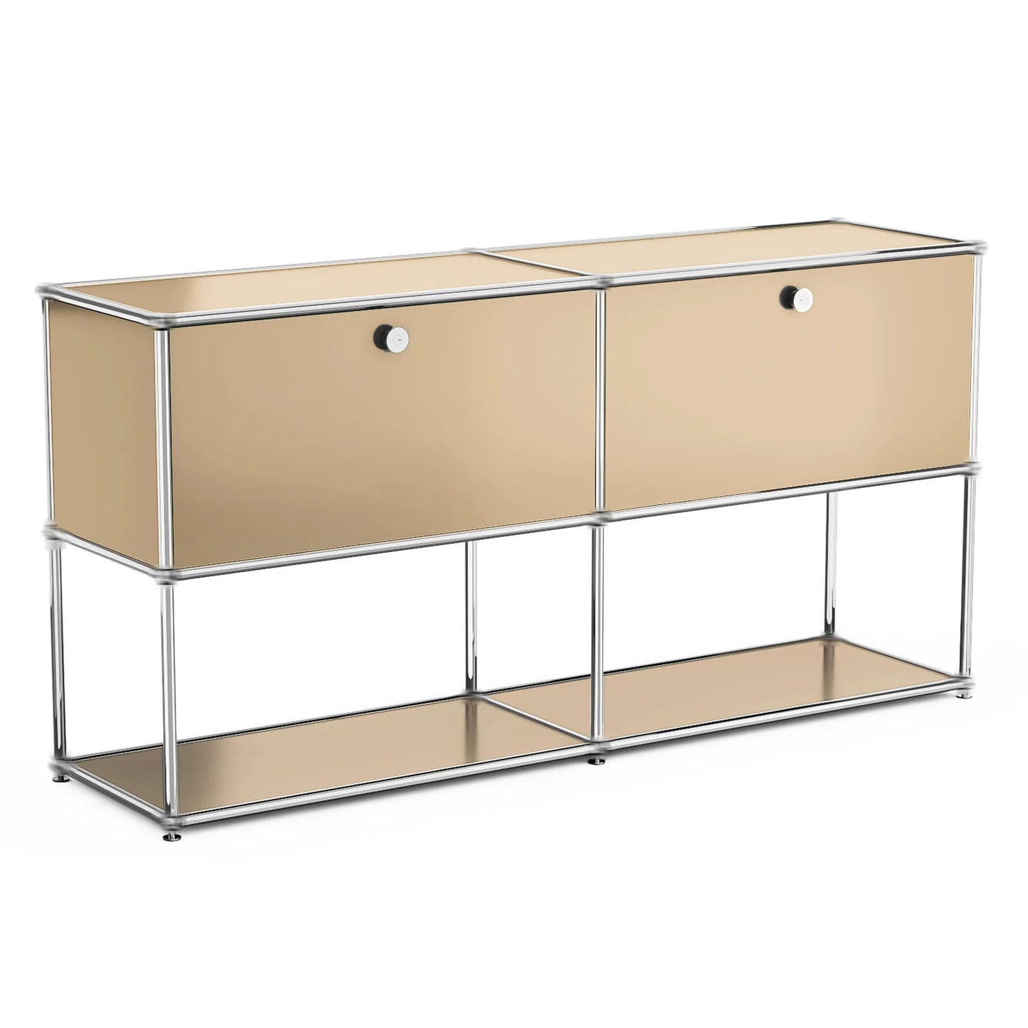 Modern Storage Cabinet TV Stand Stainless Steel Living Room Furniture