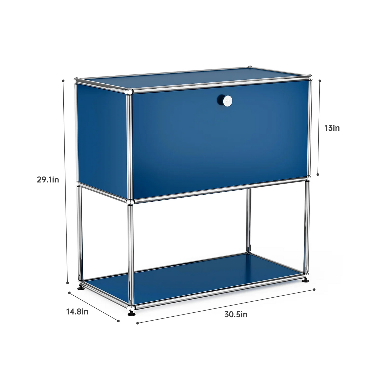 Modern Storage Cabinet TV Stand Stainless Steel Living Room Furniture