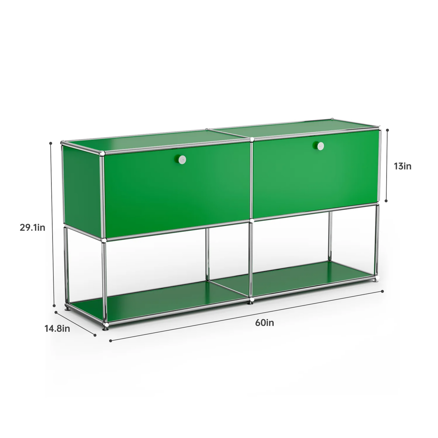 Modern Storage Cabinet TV Stand Stainless Steel Living Room Furniture