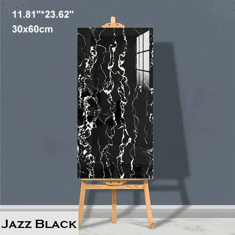 Marble PVC Floor Tiles Self Adhesive Waterproof Peel And Stick