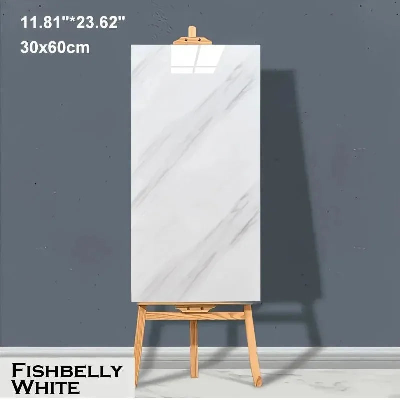 Marble PVC Floor Tiles Self Adhesive Waterproof Peel And Stick