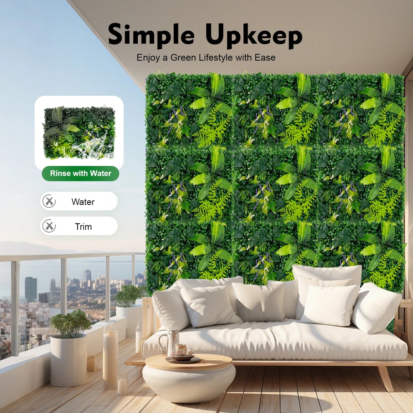 Artificial Grass Wall Panels For Indoor Outdoor Decoration