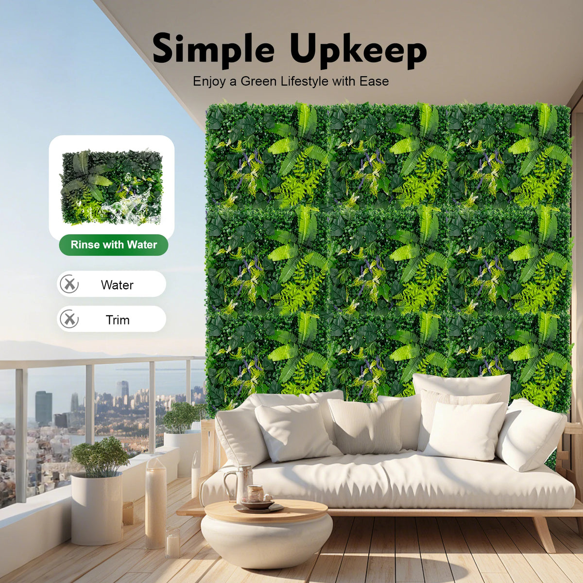 Artificial Grass Backdrop Wall Panels For Indoor Outdoor Decor