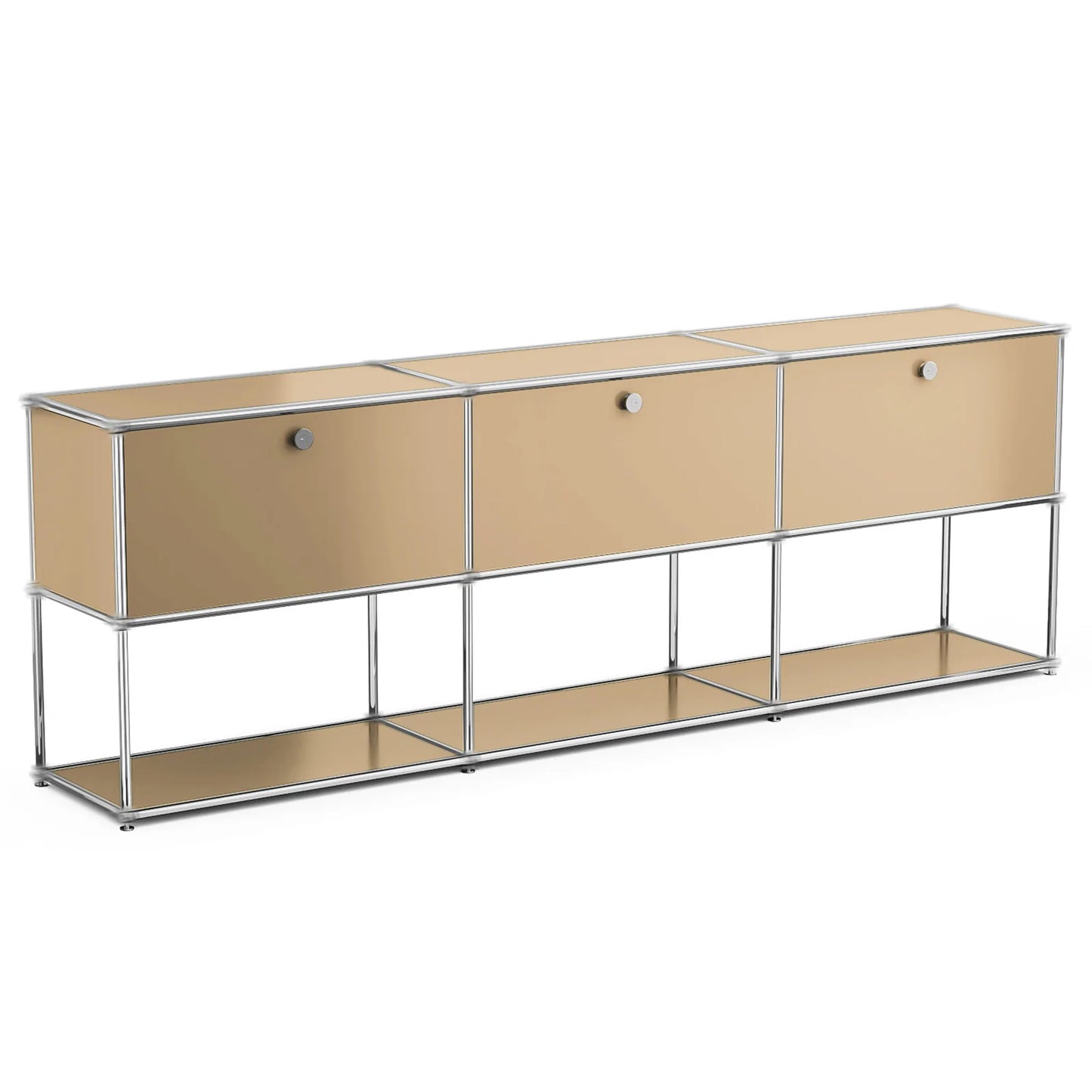 Modern Storage Cabinet TV Stand Stainless Steel Living Room Furniture