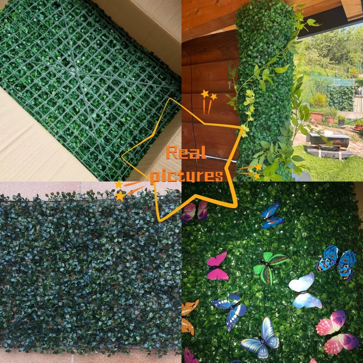 Artificial Hedge Privacy Fence Panels Garden Yard Wall Decor