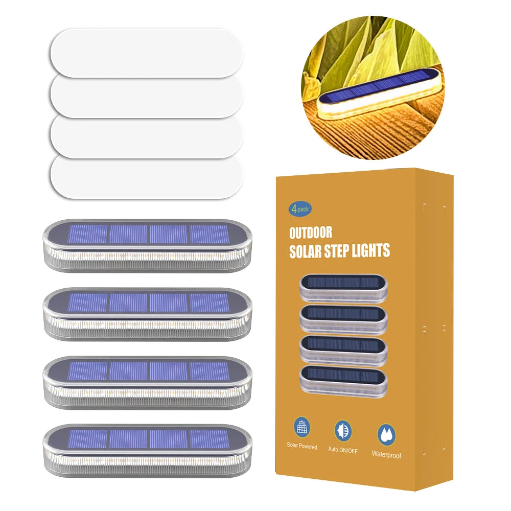 IP68 Waterproof Solar Deck Lights With Smart Auto Lighting